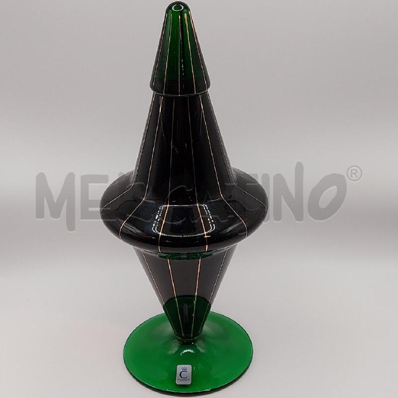 BOTTIGLIA CONICA VERDE E DORATA | Mercatino dell'Usato Genova sampierdarena 2