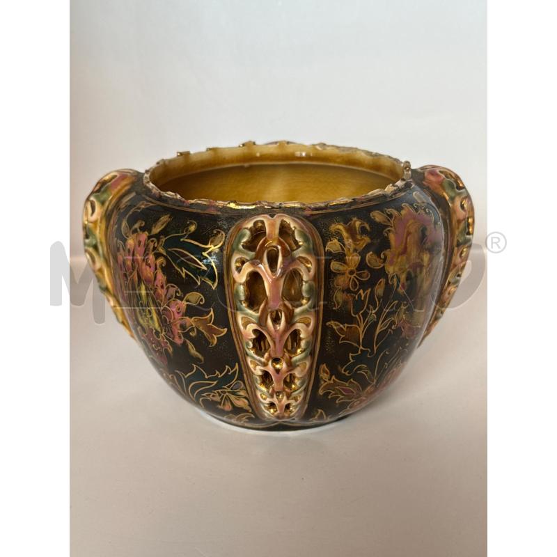 CACHEPOT CON DIFETTI DECORO FLOREALE | Mercatino dell'Usato Genova sampierdarena 2