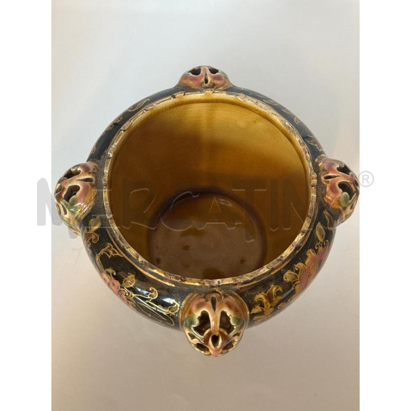 CACHEPOT CON DIFETTI DECORO FLOREALE | Mercatino dell'Usato Genova sampierdarena 3