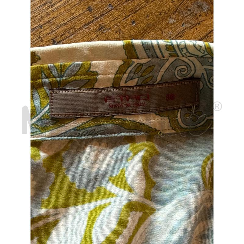 CAMICIA DONNA ETRO VERDE FANTASIA FIORI E FOGLIE | Mercatino dell'Usato Genova sampierdarena 3