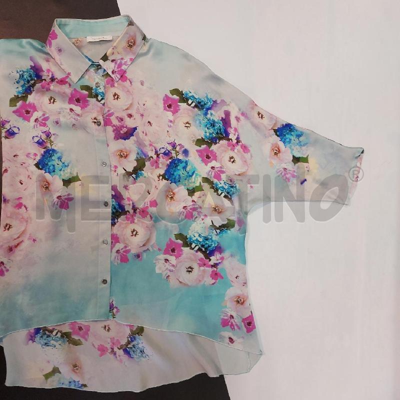 CAMICIA DONNA P PEPE AZZ FIORI ROSA | Mercatino dell'Usato Genova sampierdarena 1
