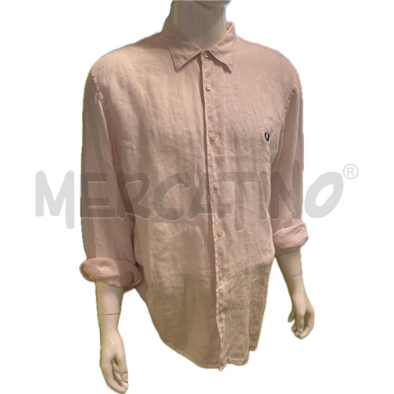 CAMICIA UOMO FRED PERRY LINO ROSA | Mercatino dell'Usato Genova sampierdarena 1