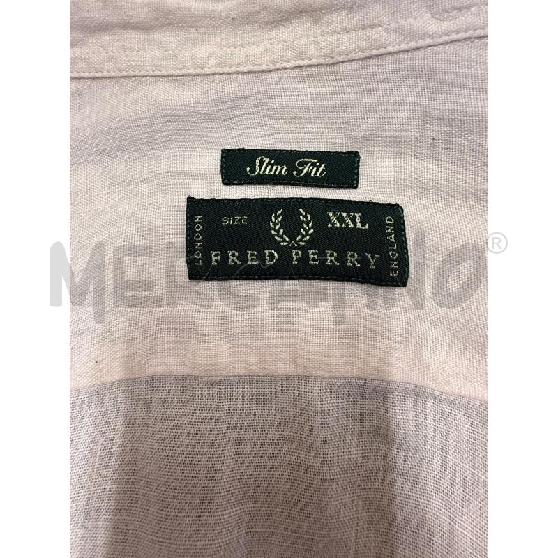 CAMICIA UOMO FRED PERRY LINO ROSA | Mercatino dell'Usato Genova sampierdarena 5