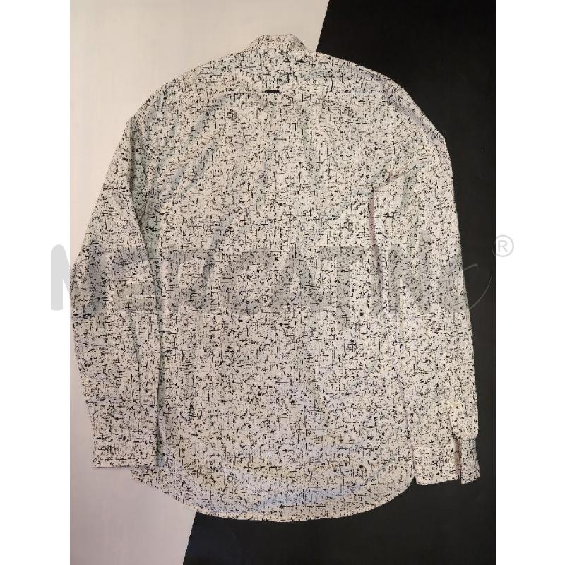 CAMICIA UOMO MORATO BIANCA FANT NERO BEIGE | Mercatino dell'Usato Genova sampierdarena 4