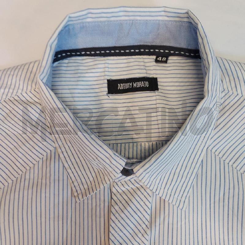 CAMICIA UOMO RIGHE BLU MORATO | Mercatino dell'Usato Genova sampierdarena 2