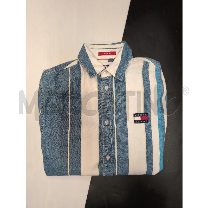 CAMICIA UOMO TOMMY HILFIGER DENIM RIGHE AZZ | Mercatino dell'Usato Genova sampierdarena 1