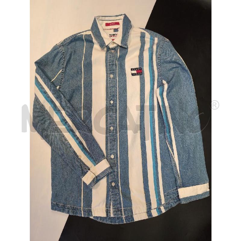 CAMICIA UOMO TOMMY HILFIGER DENIM RIGHE AZZ | Mercatino dell'Usato Genova sampierdarena 2