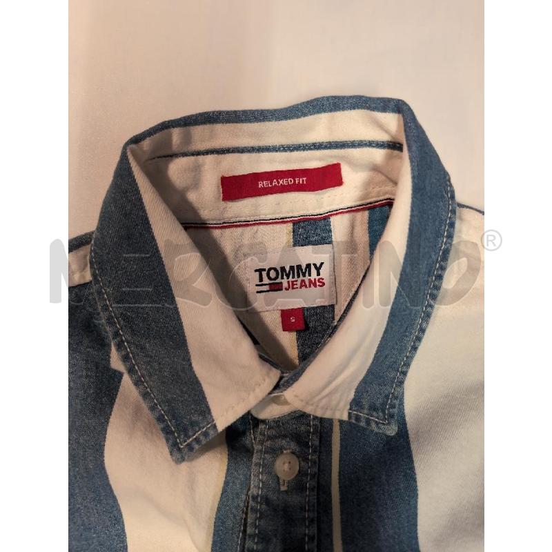 CAMICIA UOMO TOMMY HILFIGER DENIM RIGHE AZZ | Mercatino dell'Usato Genova sampierdarena 3