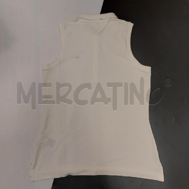 CANOTTA DONNA BIANCA TOMMY | Mercatino dell'Usato Genova sampierdarena 4