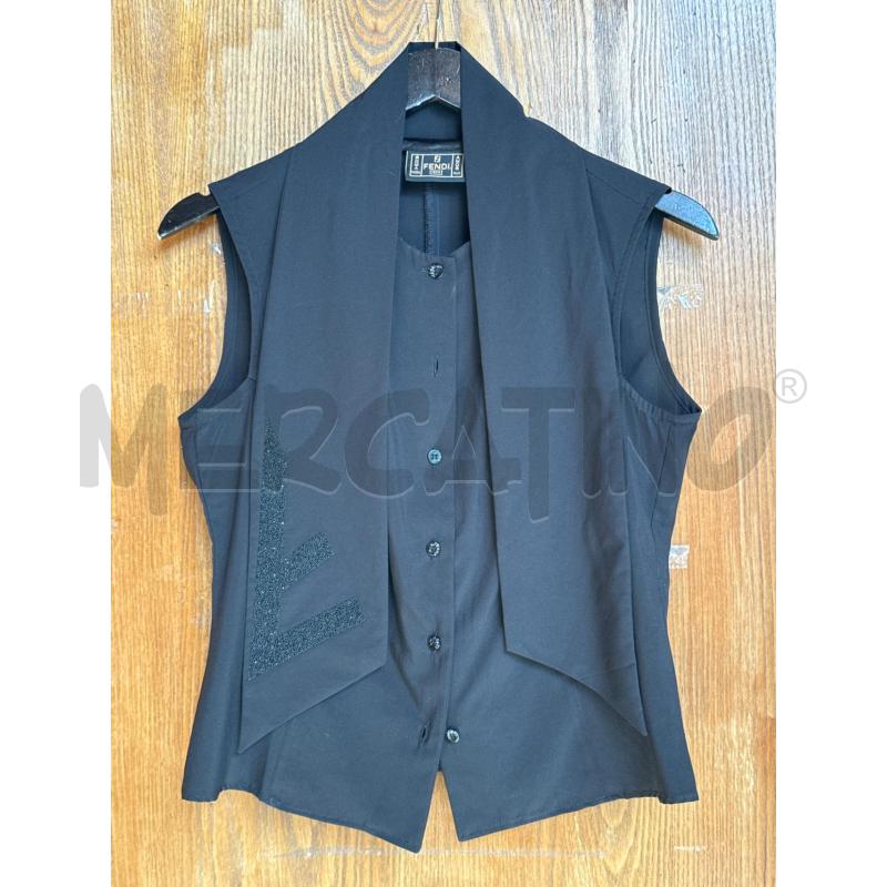 CANOTTA DONNA FENDI NERO  | Mercatino dell'Usato Genova sampierdarena 1