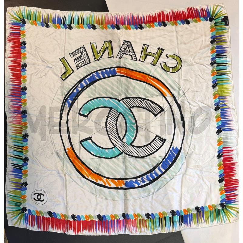 FOULARD CHANEL SIN SETA MULTICOLORE | Mercatino dell'Usato Genova sampierdarena 2