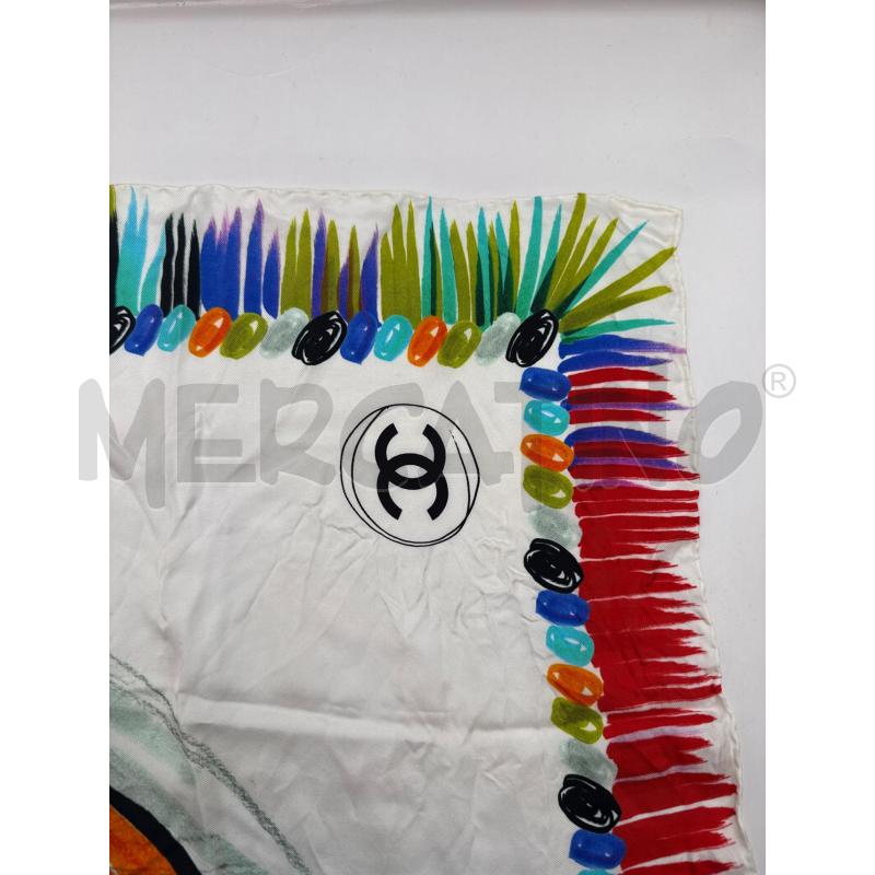 FOULARD CHANEL SIN SETA MULTICOLORE | Mercatino dell'Usato Genova sampierdarena 3