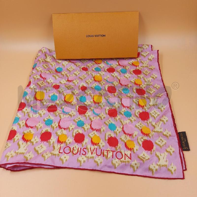 FOULARD ROSA COLOR LOUIS VUITTON | Mercatino dell'Usato Genova sampierdarena 1