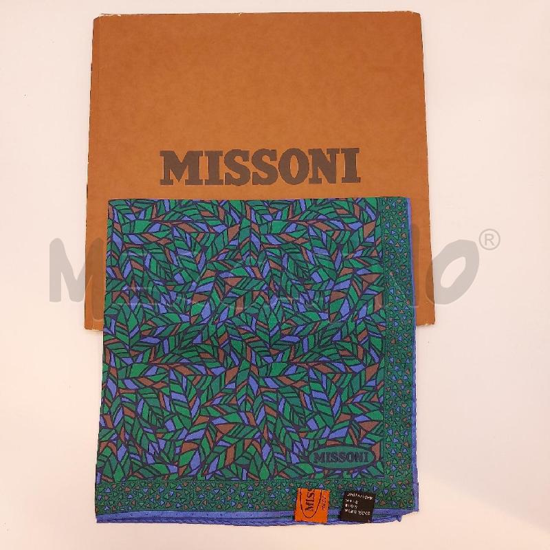 FOULARD SETA MISSONI VERDE FOGLIE | Mercatino dell'Usato Genova sampierdarena 1