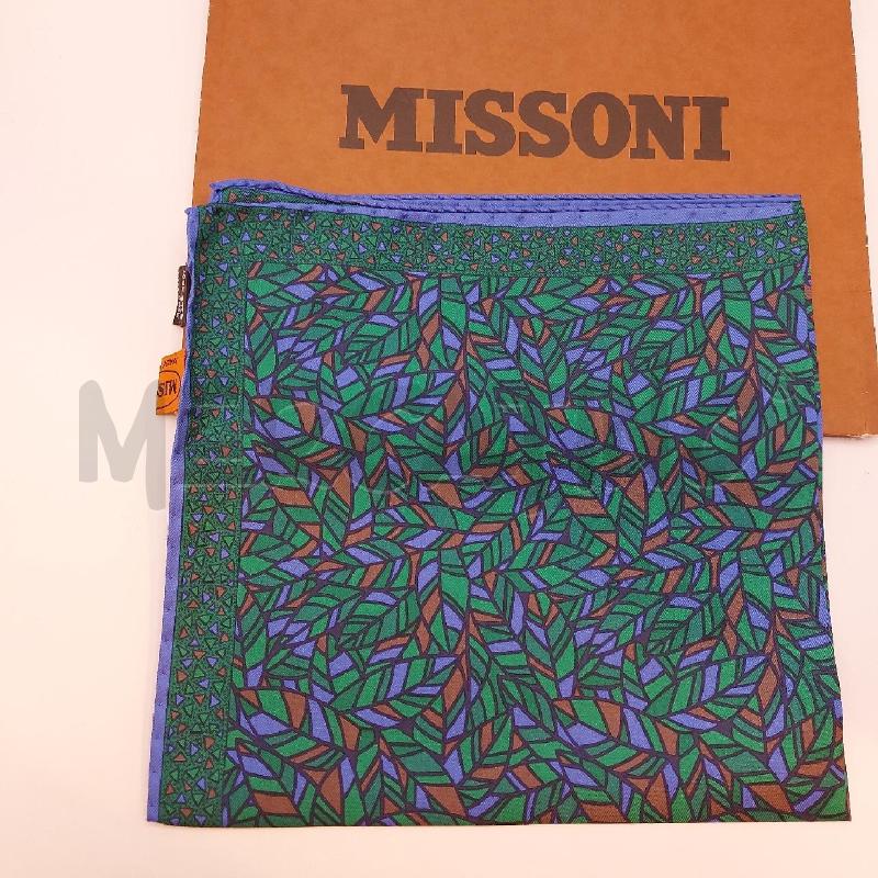 FOULARD SETA MISSONI VERDE FOGLIE | Mercatino dell'Usato Genova sampierdarena 3