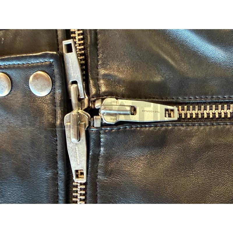 GONNA THE KOOPLES NERA PELLE NERA ZIP | Mercatino dell'Usato Genova sampierdarena 3