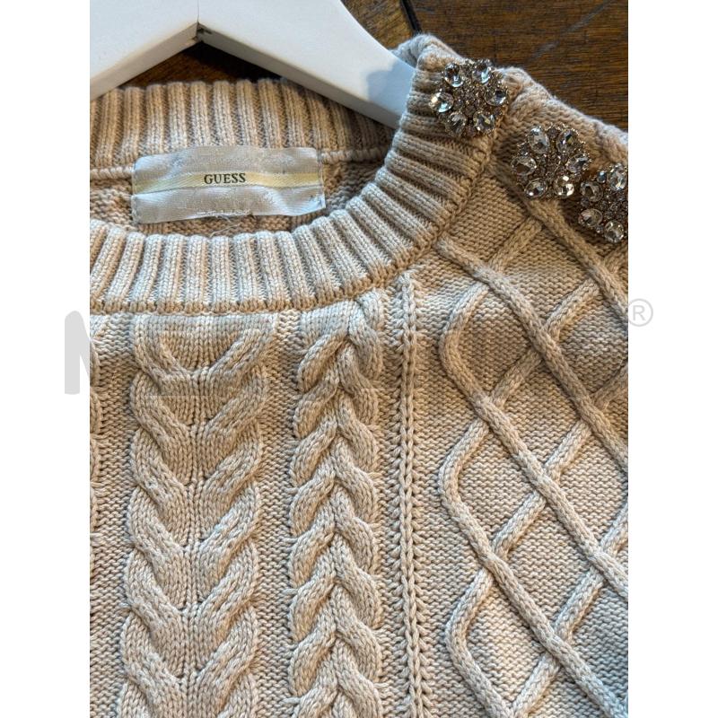 MAGLIA DONNA SMANIC BEIGE GUESS | Mercatino dell'Usato Genova sampierdarena 3