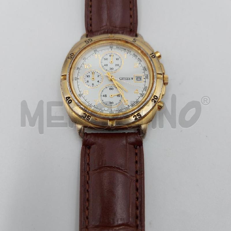 OROLOGIO DA POLSO CITIZEN 6N 4320 MARRONE DORATO  | Mercatino dell'Usato Genova sampierdarena 1