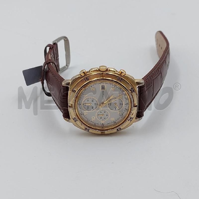 OROLOGIO DA POLSO CITIZEN 6N 4320 MARRONE DORATO  | Mercatino dell'Usato Genova sampierdarena 3