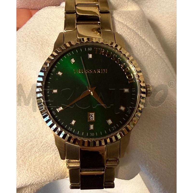 OROLOGIO DA POLSO DORATO VERDE TRUSSARDI | Mercatino dell'Usato Genova sampierdarena 1