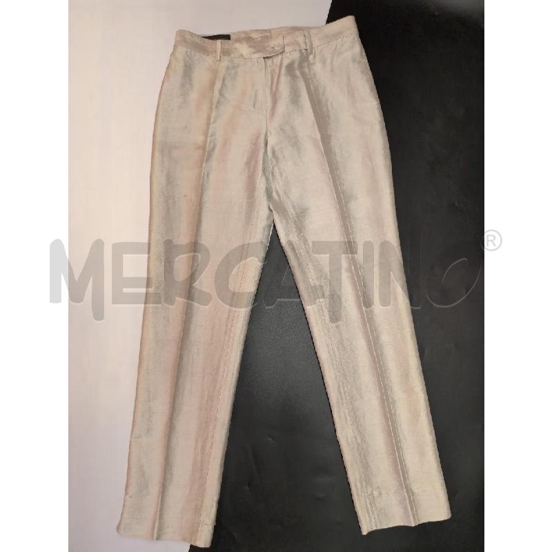 PANTALONE DONNA MORANDO 100 SETA BEIGE | Mercatino dell'Usato Genova sampierdarena 1