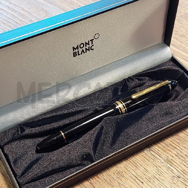 PENNA MONT BLANC NERA DORATA | Mercatino dell'Usato Genova sampierdarena 1