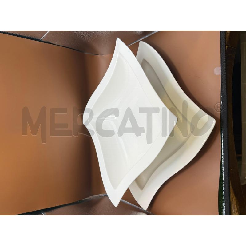 PIATTO + CIOTOLNA VILLEROY & BOCH BIANCO  | Mercatino dell'Usato Genova sampierdarena 1