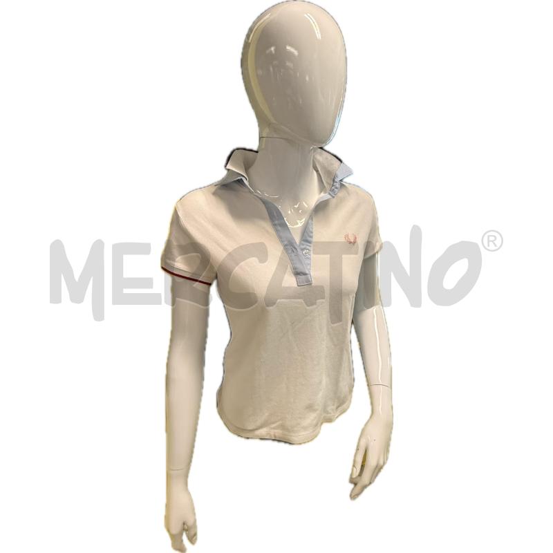 POLO DONNA FRED PERRY BIANCA | Mercatino dell'Usato Genova sampierdarena 1