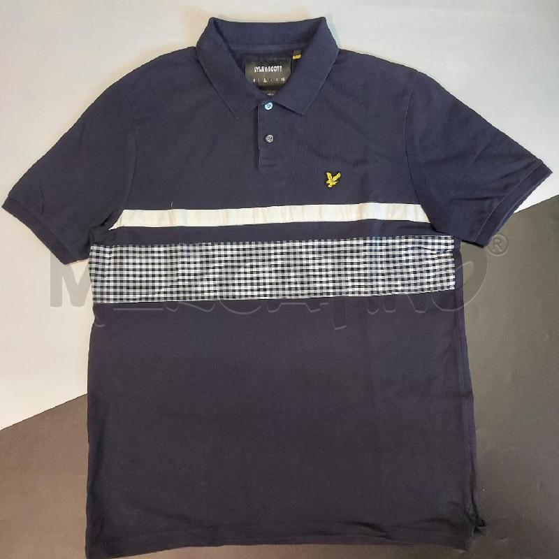 POLO UOMO LYLE SCOTT BLU QUADRI | Mercatino dell'Usato Genova sampierdarena 1