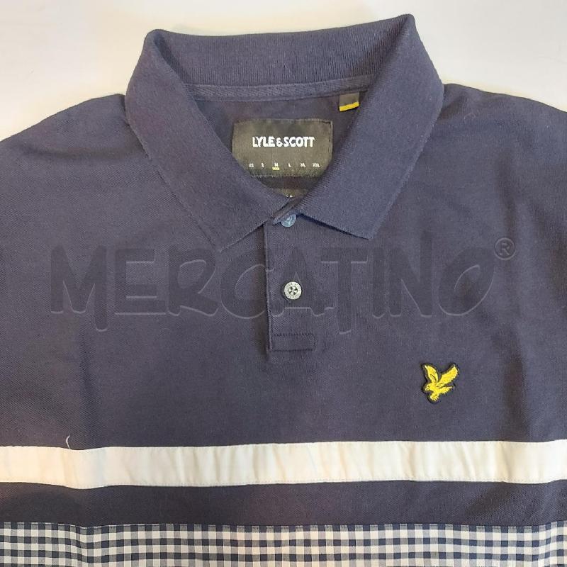 POLO UOMO LYLE SCOTT BLU QUADRI | Mercatino dell'Usato Genova sampierdarena 3