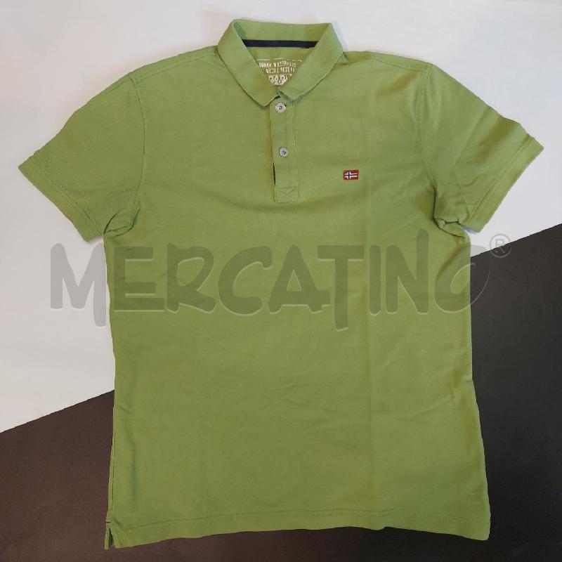 POLO UOMO NAPAPIJRI VERDE | Mercatino dell'Usato Genova sampierdarena 1