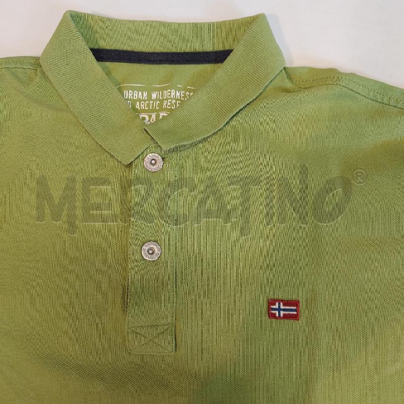 POLO UOMO NAPAPIJRI VERDE | Mercatino dell'Usato Genova sampierdarena 3