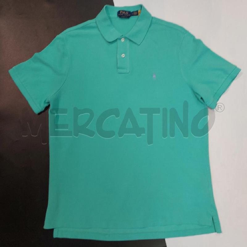 POLO UOMO VERDE MENTA RALPH LAUREN | Mercatino dell'Usato Genova sampierdarena 1