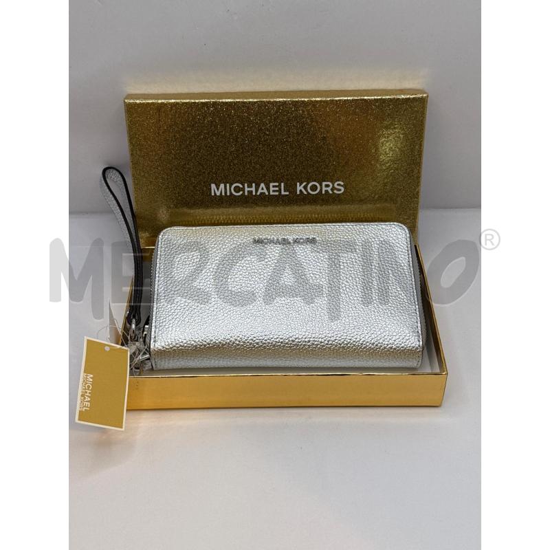 PORTA FOGLIO ARGENTATO MICHAEL KORS  | Mercatino dell'Usato Genova sampierdarena 1
