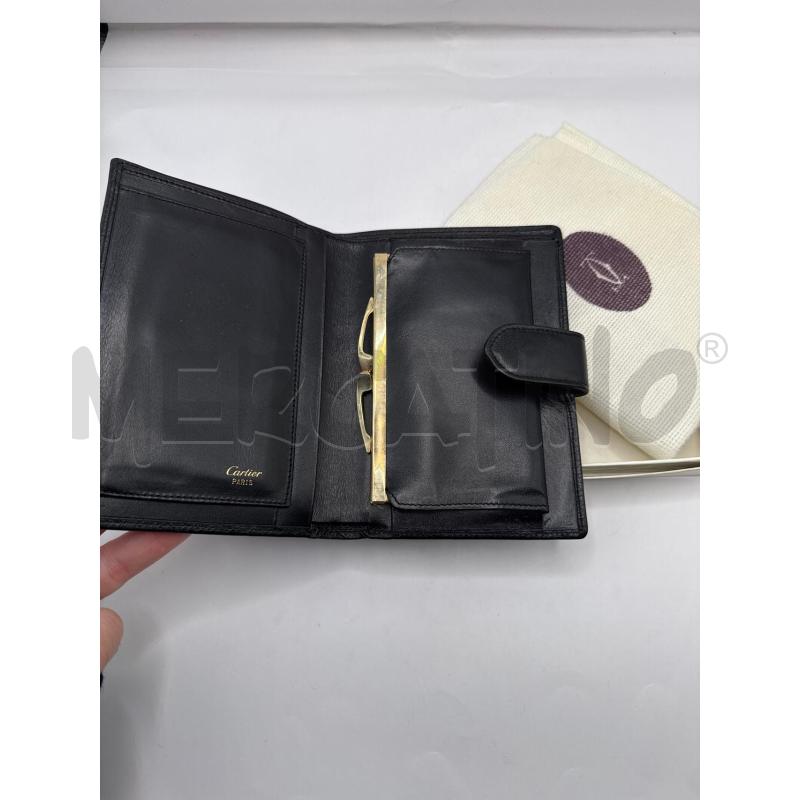 PORTA FOGLIO CARTIER NERO  | Mercatino dell'Usato Genova sampierdarena 2