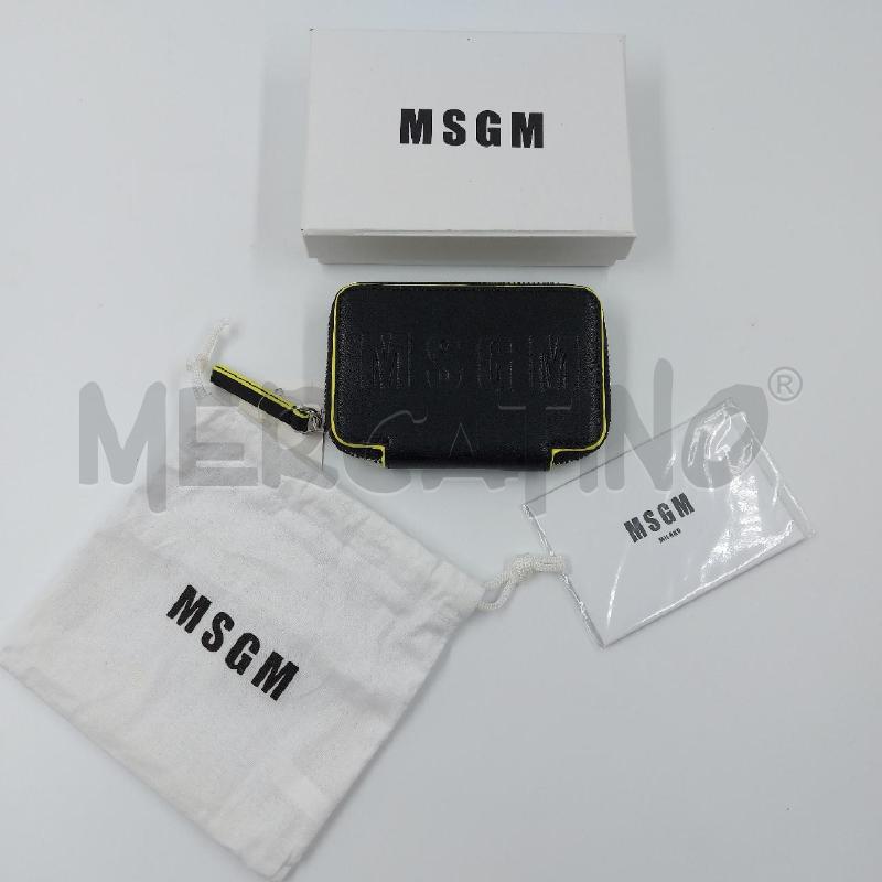 PORTA FOGLIO MSGM NERO | Mercatino dell'Usato Genova sampierdarena 1