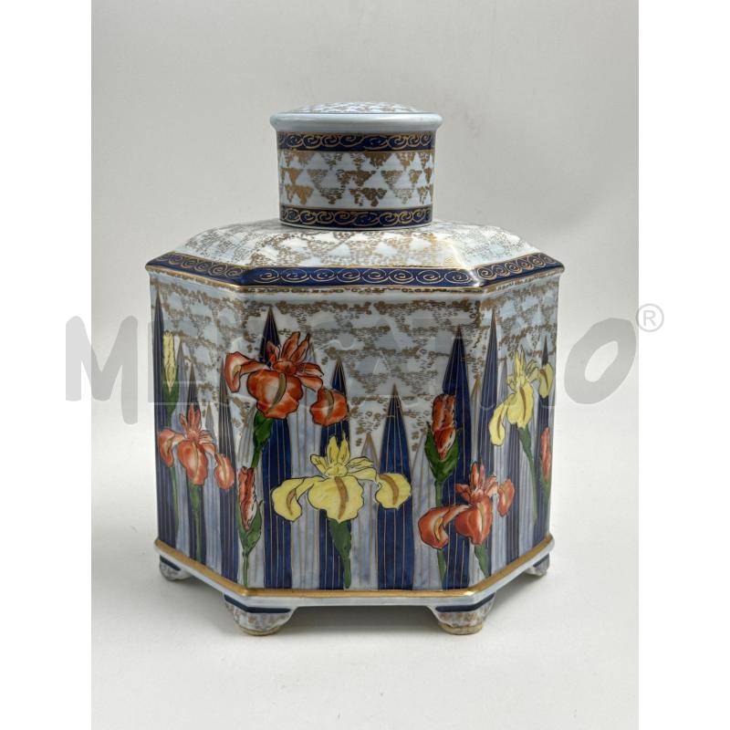 POTICHE VASO ORIENTALE BLU DEC CARI | Mercatino dell'Usato Genova sampierdarena 1