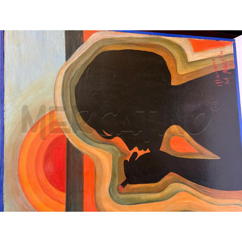 QUADRO VOLTO CHE FUMA NERO | Mercatino dell'Usato Genova sampierdarena 3