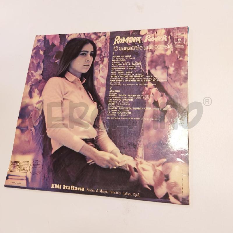 ROMINA POWER – 12 CANZONI E UNA POESIA | Mercatino dell'Usato Genova sampierdarena 2
