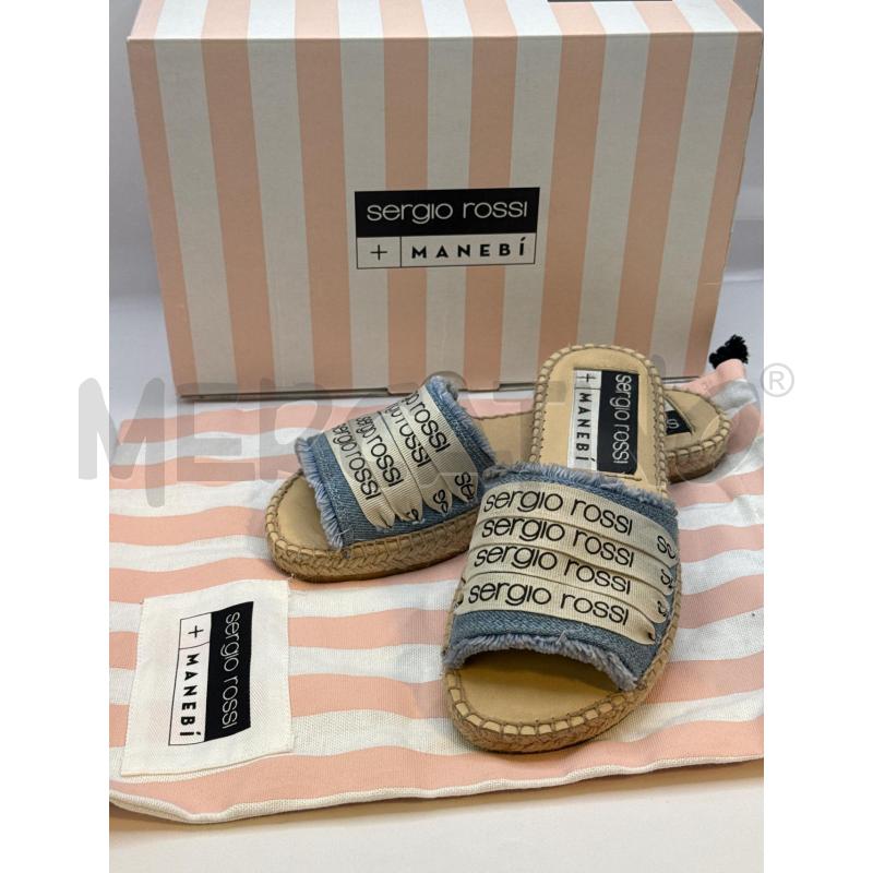 SANDALI DONNA SERGIO ROSSI JEANS LACCI BEIGE | Mercatino dell'Usato Genova sampierdarena 2