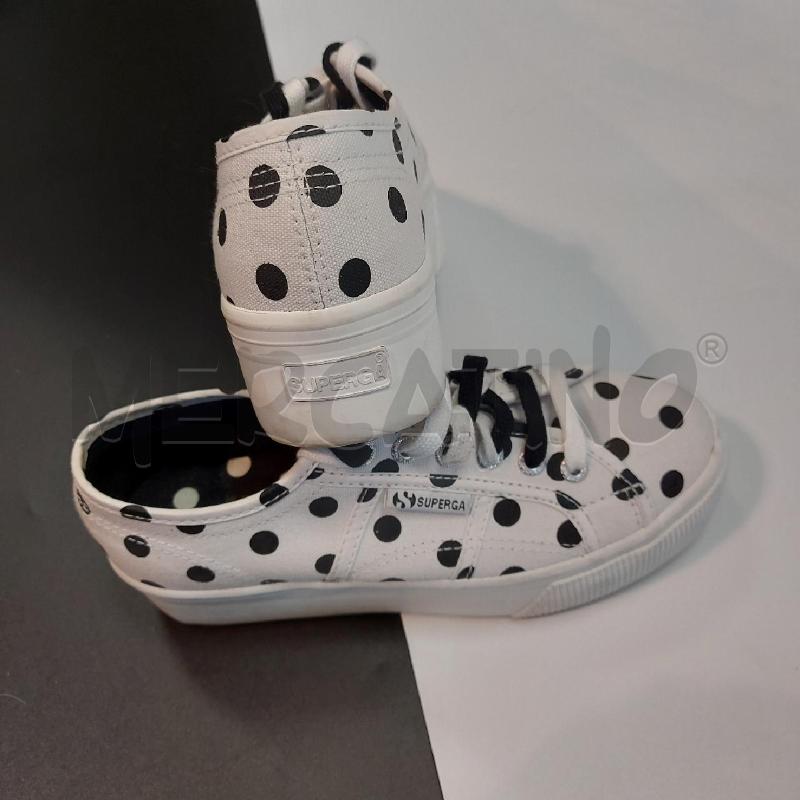 SCARPE DONNA SUPERGA BIANCHE POIS | Mercatino dell'Usato Genova sampierdarena 2