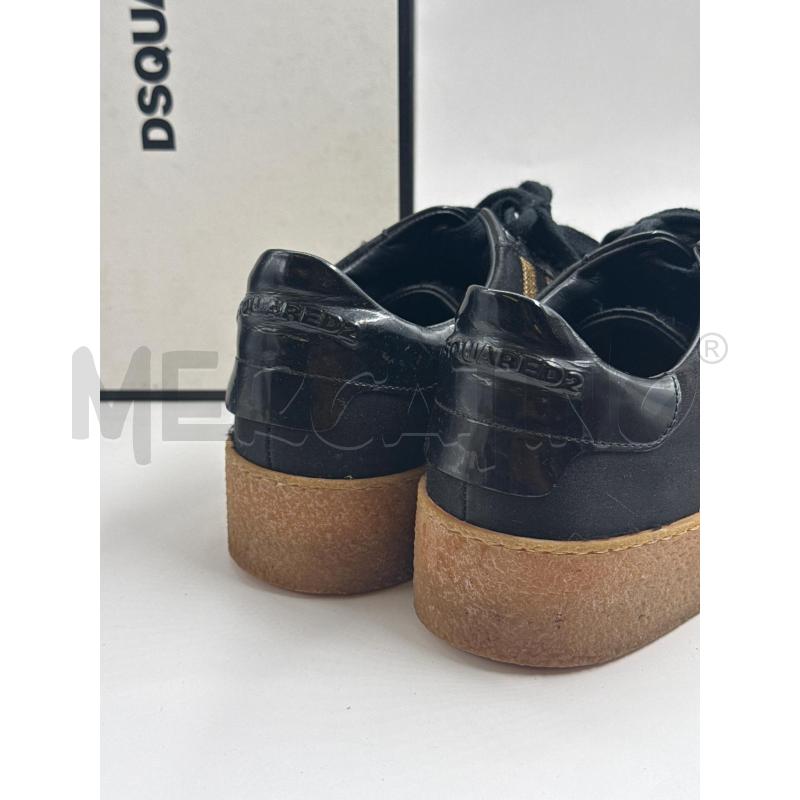 SCARPE UOMO DSQUARED2 NERE DORATE  | Mercatino dell'Usato Genova sampierdarena 3