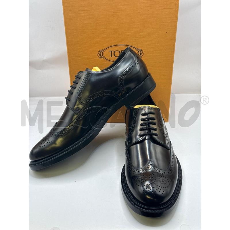 SCARPE UOMO NERE CODA RONDINE TODS+SCATOLA | Mercatino dell'Usato Genova sampierdarena 1