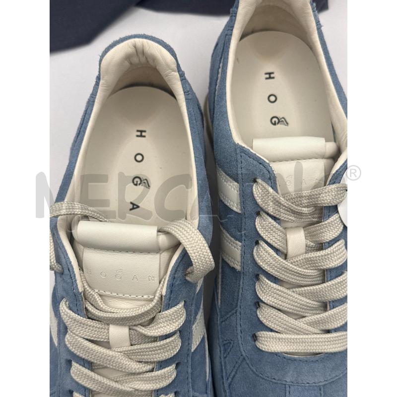 SNEAKERS DONNA HOGAN SCAMOSCIATE PELLE AZZURRE  | Mercatino dell'Usato Genova sampierdarena 2
