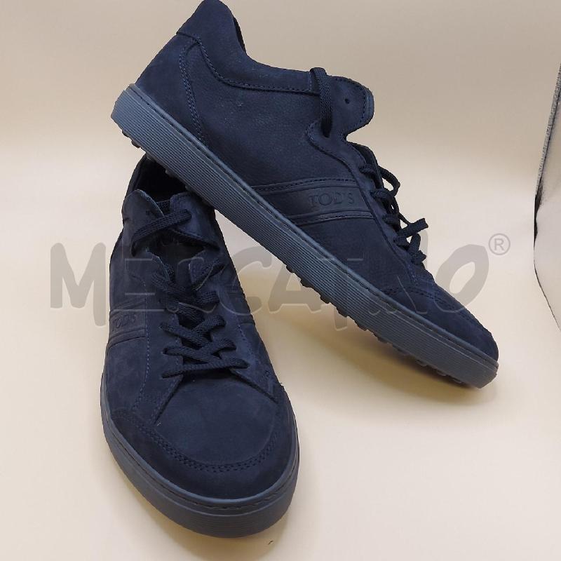 SNEAKERS UOMO TODS SCAMOSCIATE BLU PELLE | Mercatino dell'Usato Genova sampierdarena 1
