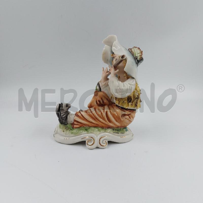 STATUINA BIMBA SEDUTO CHE SUONA CAPO T.GALL | Mercatino dell'Usato Genova sampierdarena 4