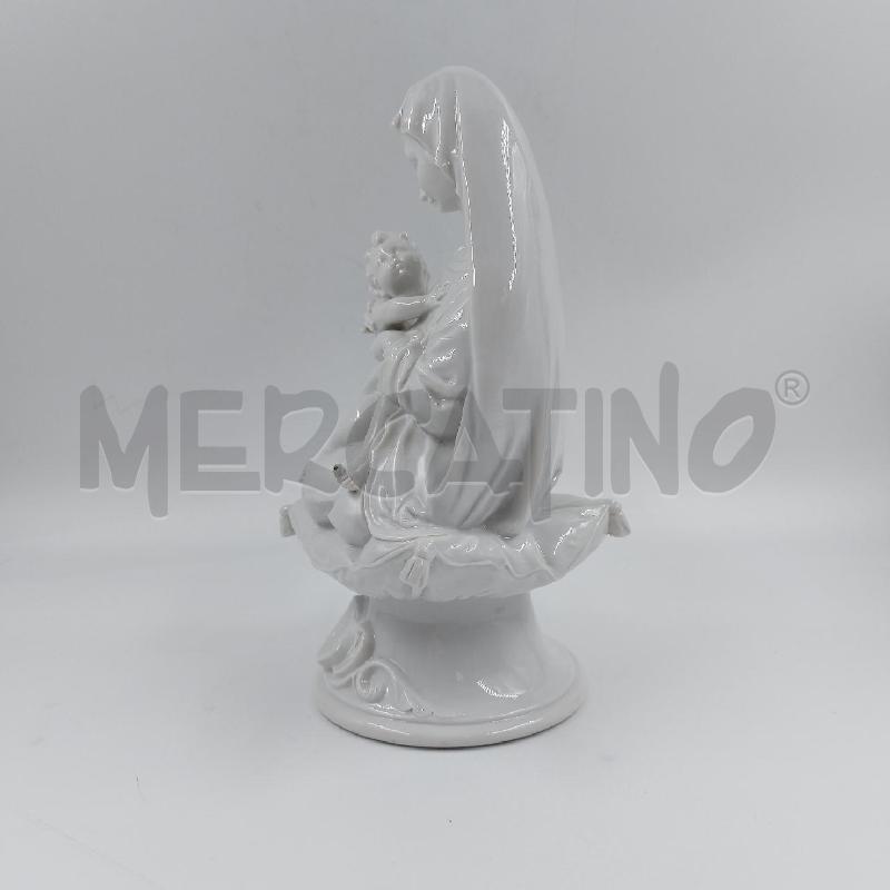 STATUINA MADONNA CON BIMBO BIANCA CER | Mercatino dell'Usato Genova sampierdarena 3