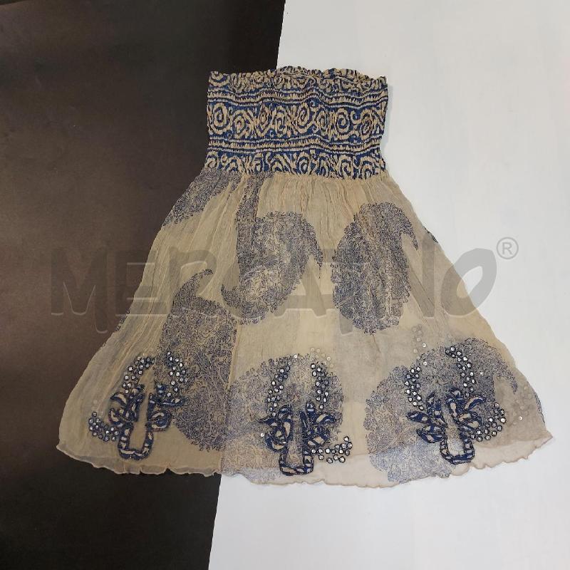 TOP PINKO BEIGE BLU PERLINE | Mercatino dell'Usato Genova sampierdarena 1