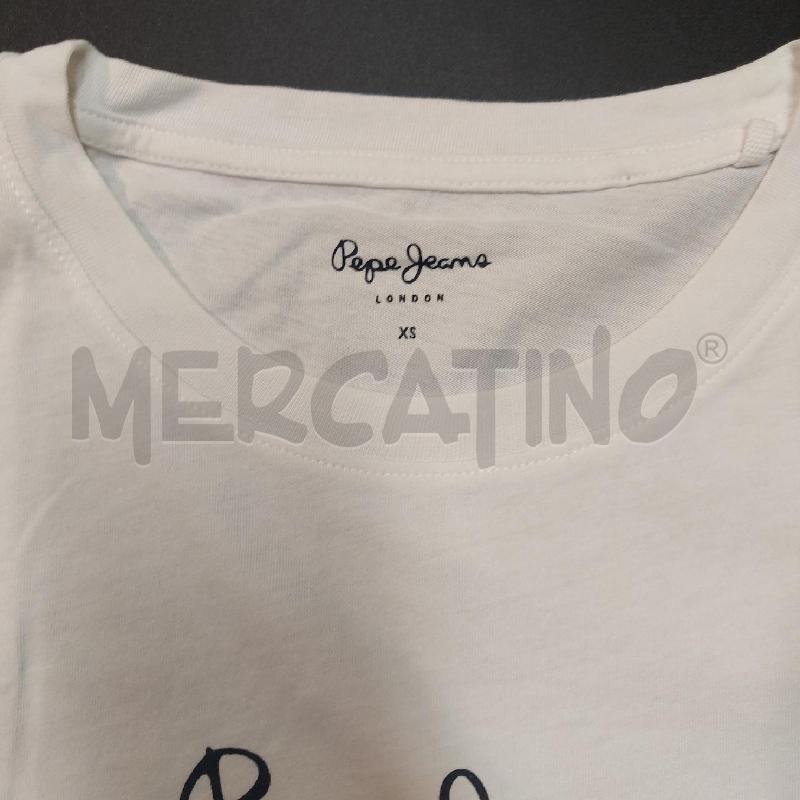 T SHIRT DONNA BIANCA PEPE JEANS | Mercatino dell'Usato Genova sampierdarena 3
