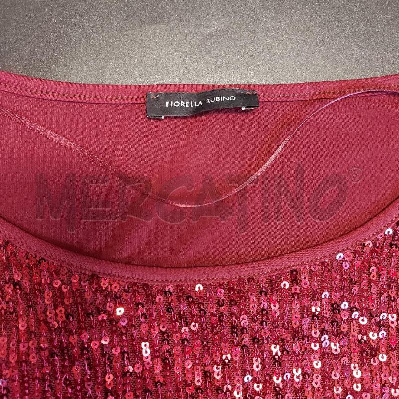 T SHIRT DONNA FIORELLA RUBINO BORDEAUX PAIL | Mercatino dell'Usato Genova sampierdarena 2
